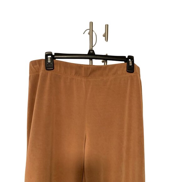 Jules & Leopold Womens Size Large Brown Pull On Pants Trouser Cropped Capri - Picture 2 of 4
